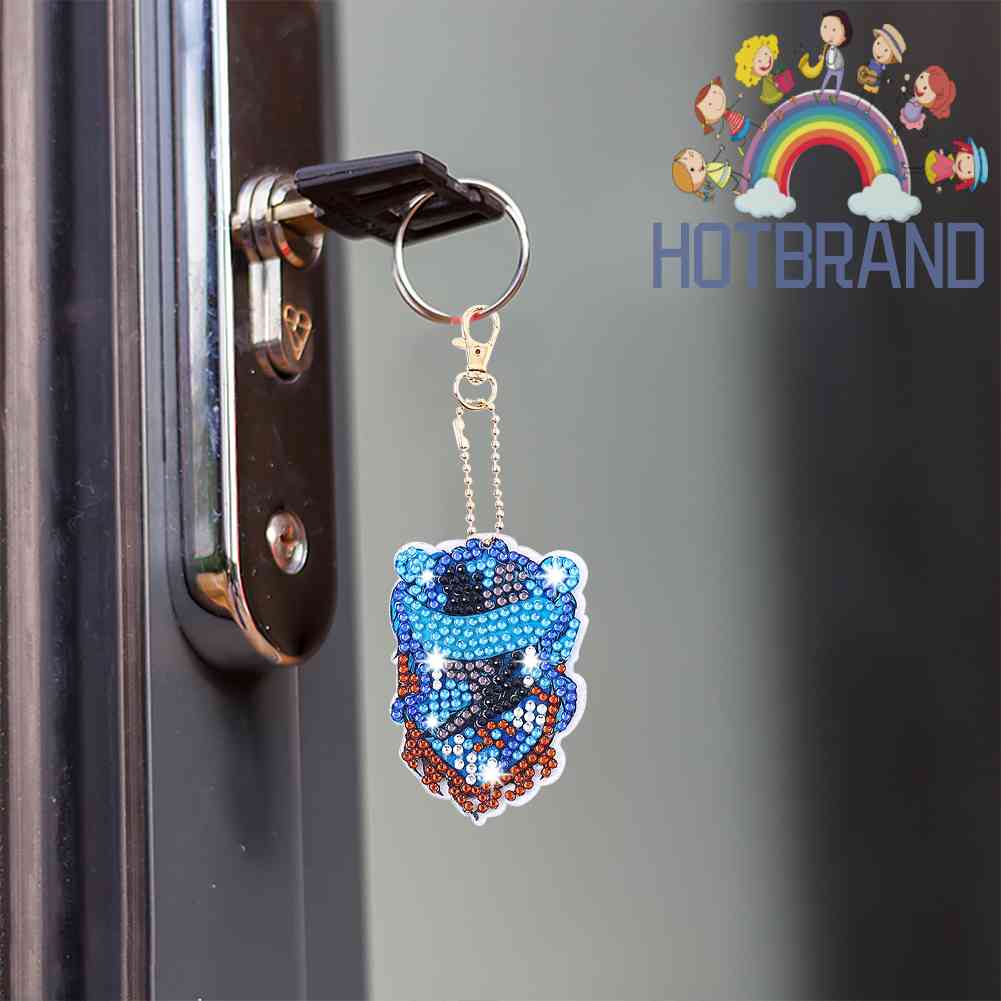 Set 5 Móc Khóa Đính Đá Nghệ Thuật DIY