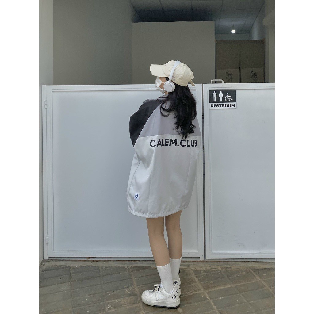 Áo khoác dù Nam Nữ Unisex logo Calen. Club trẻ trung cá tính 777TPTkhoac376
