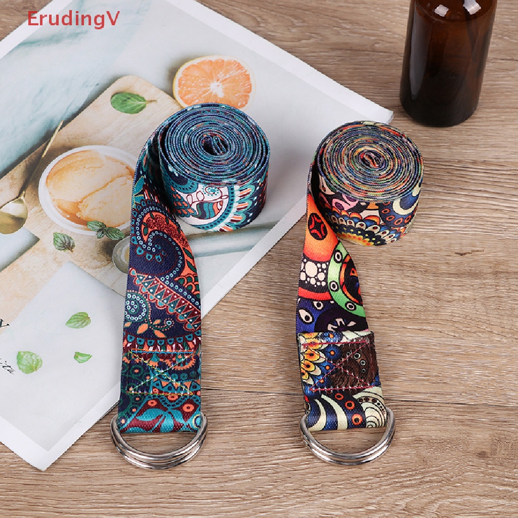 Dây Đai Tập Yoga In Họa Tiết Nhiều Màu Có Thể Điều Chỉnh