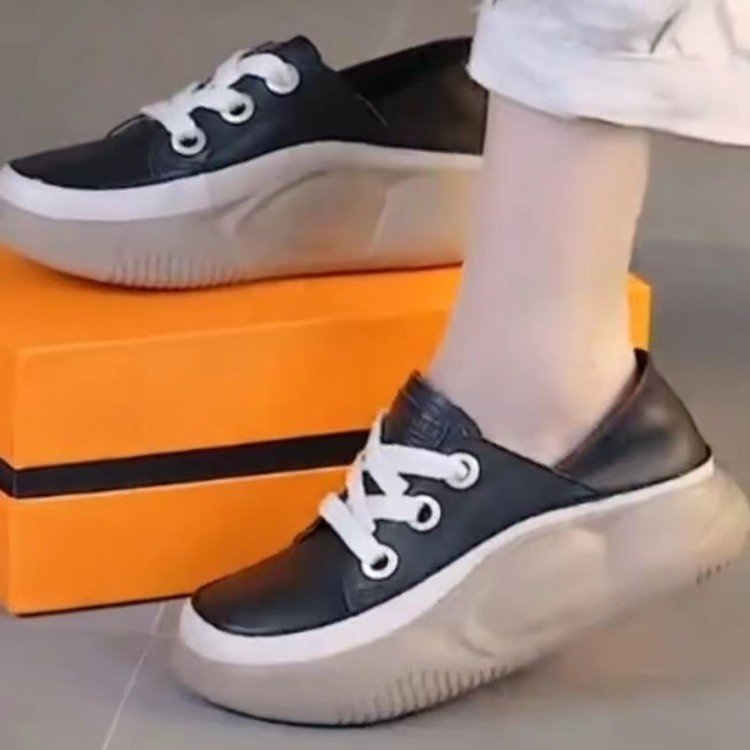 Giày Lười Đế Dày Phong Cách Retro Thời Trang Mới 2022