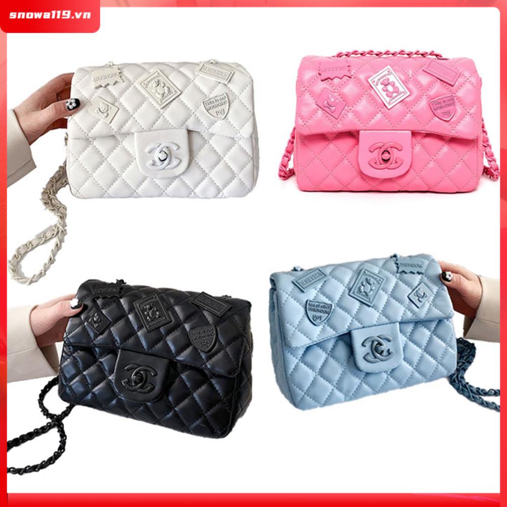Casual Bags Túi Nữ Da PU Thời Trang Sang Trọng Dây Xích Có Thể Điều Chỉnh Đeo Vai Cho Công Việc Văn Phòng