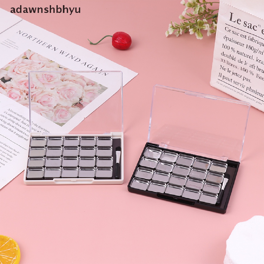 1 Bảng Phấn Trang Điểm adawnshbhyu Từ Tính DIY Kèm 20 Đĩa Sắt Và Cọ Tiện Dụng