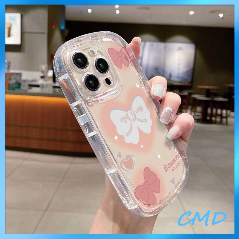 Ốp lưng iphone Điện Thoại Ins thiếu nữ nơ bướm màu hồng, đệm khí, xà phòng, vỏ mềm trong suốt Cho Iphone 6 / 6S / 6splus / se / 7 / 7plus / 8 / 8plus / X / xs / xsmax / 11 / 12 / 13 / 14 / Plus / Pro / Pro Max-405