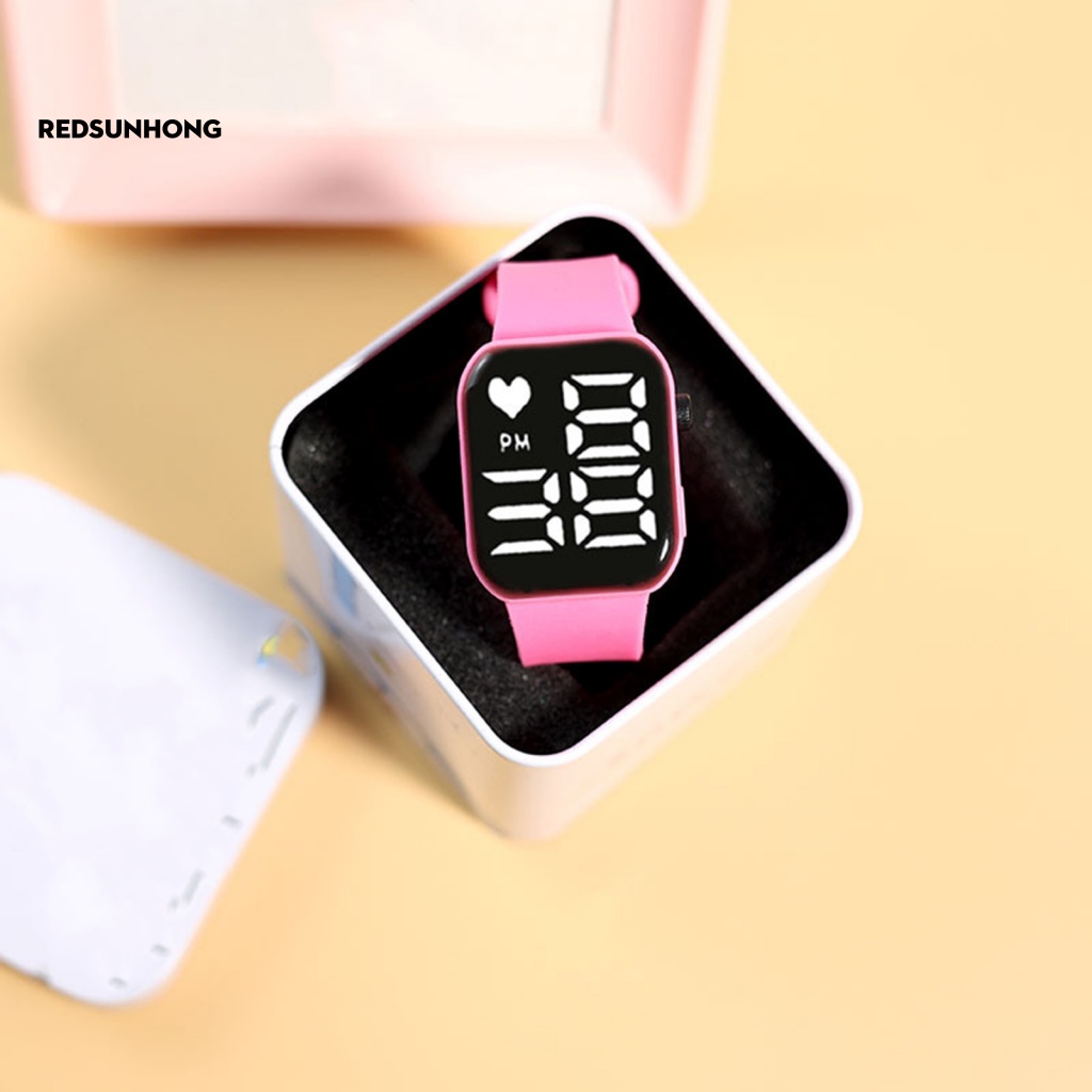 Đồng Hồ Điện Tử Kỹ Thuật Số Chạy Pin Có Nút Bấm Dành Cho Trẻ Em