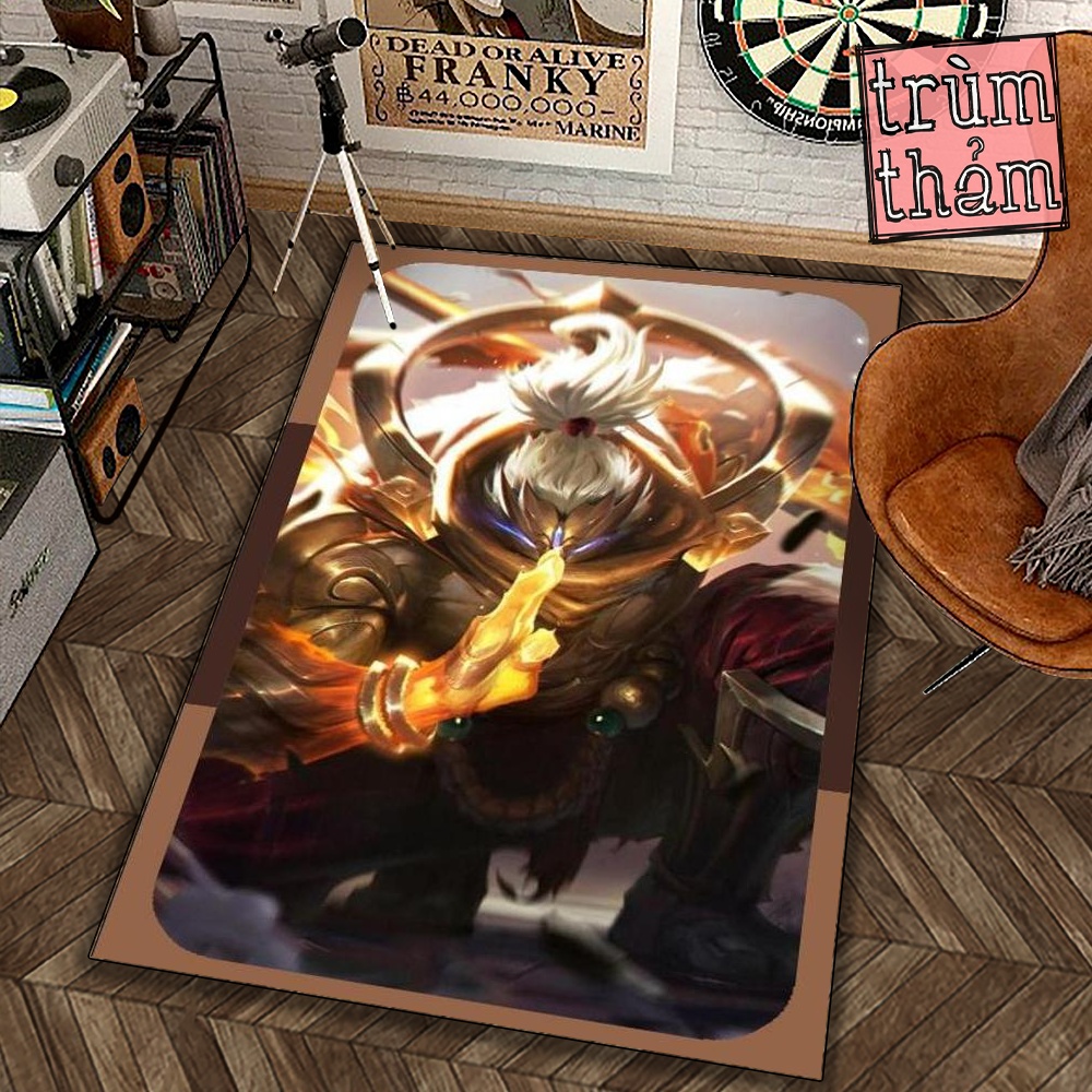 Thảm Trang Trí Wrightz Jax Thần Tượng Liên Minh Huyền Thoại Game Moba Decor Phòng Ngủ Phòng Khách Văn Phòng