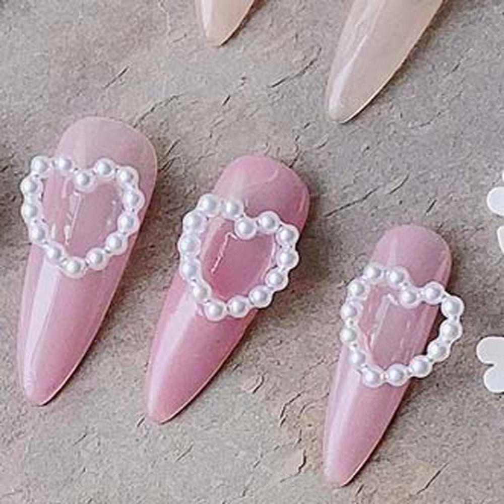 Phụ Kiện Trang Trí Móng Tay Hình Trái Tim Thời Trang Dành Cho Nữ