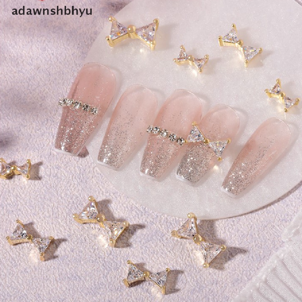 1 Đá Zirconia Hình Nơ Đính Trang Trí Móng Tay