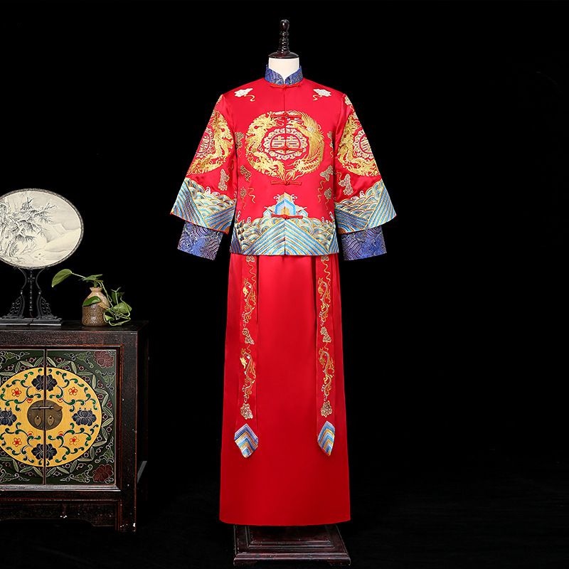 。 Áo Khoác Kimono Phong Cách Trung Hoa Mới 2023 Cho Chú Rể