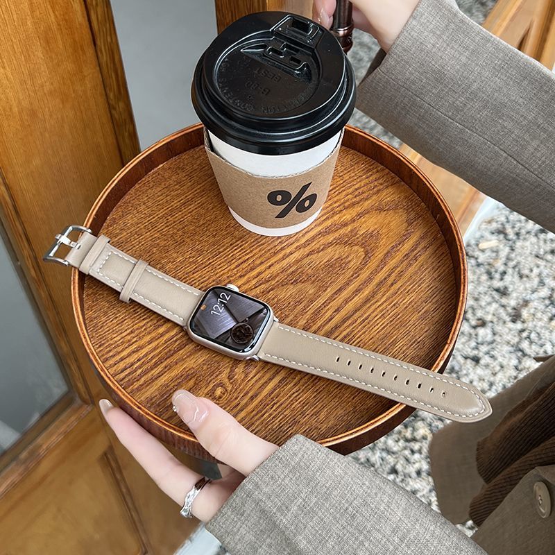 Dây Đeo Bằng Da Cao Cấp Cho iWatch Series 8 / 7 / 6 / SE / 5 / 4 / 3 / 2 / 1