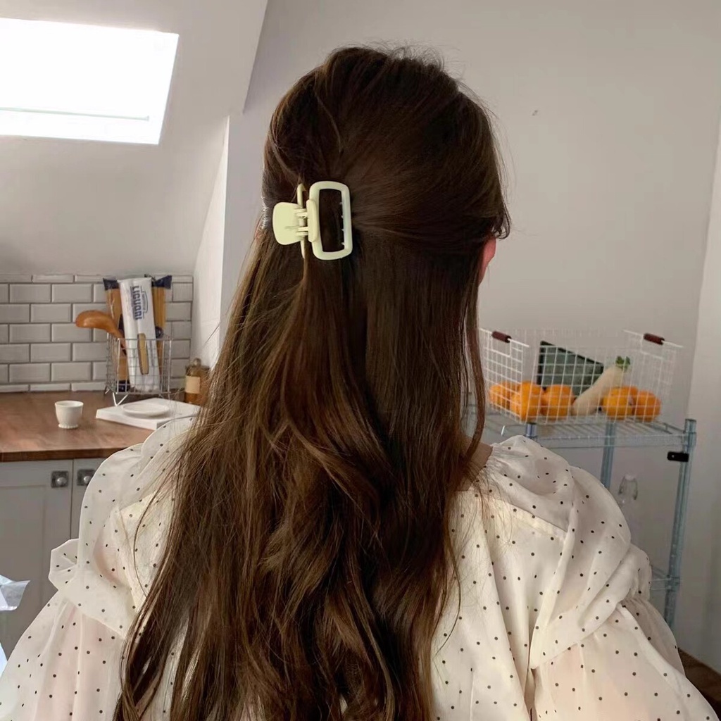 Kẹp Tóc Hình Vuông Thiết Kế Đơn Giản Thời Trang Cho Nữ