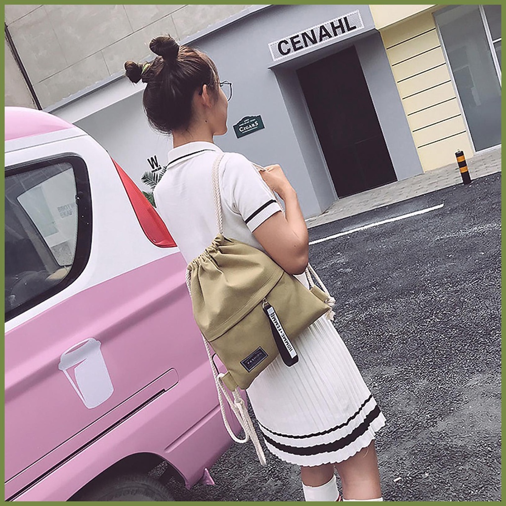 Ba Lô Dây Rút Vải Bố Cho Bé Trai kouvn
