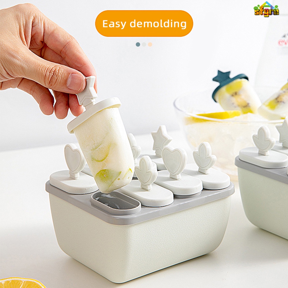 Khuôn Làm Kem Bằng Silicone Nhiều Ngăn Tiện Dụng Khi Đi Dã Ngoại