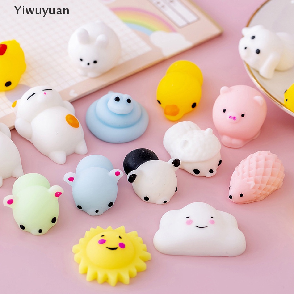 < Yiwuyuan > Đồ Chơi Mochi Mềm Hình Động Vật Đáng Yêu Giảm Căng Thẳng Cho Người Lớn Giảm Căng Thẳng
