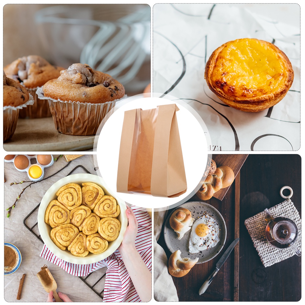 Set 50 Túi Giấy Đựng Bánh Mì Tiện Lợi