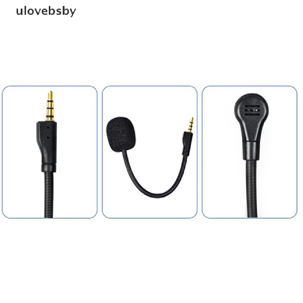 Ulovebsby Replacement Game Mic Detachable Microphone Boom for Steelseries Arctis 1 1.0 One Wired Wireless Headphones Gaming Heads VN