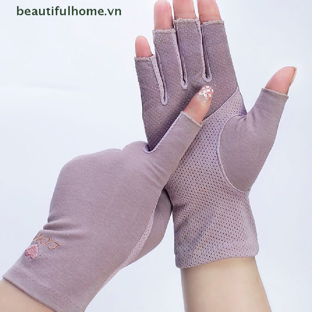 1 Đôi Găng Tay Chống Tia UV Bảo Vệ Móng Tiện Dụng