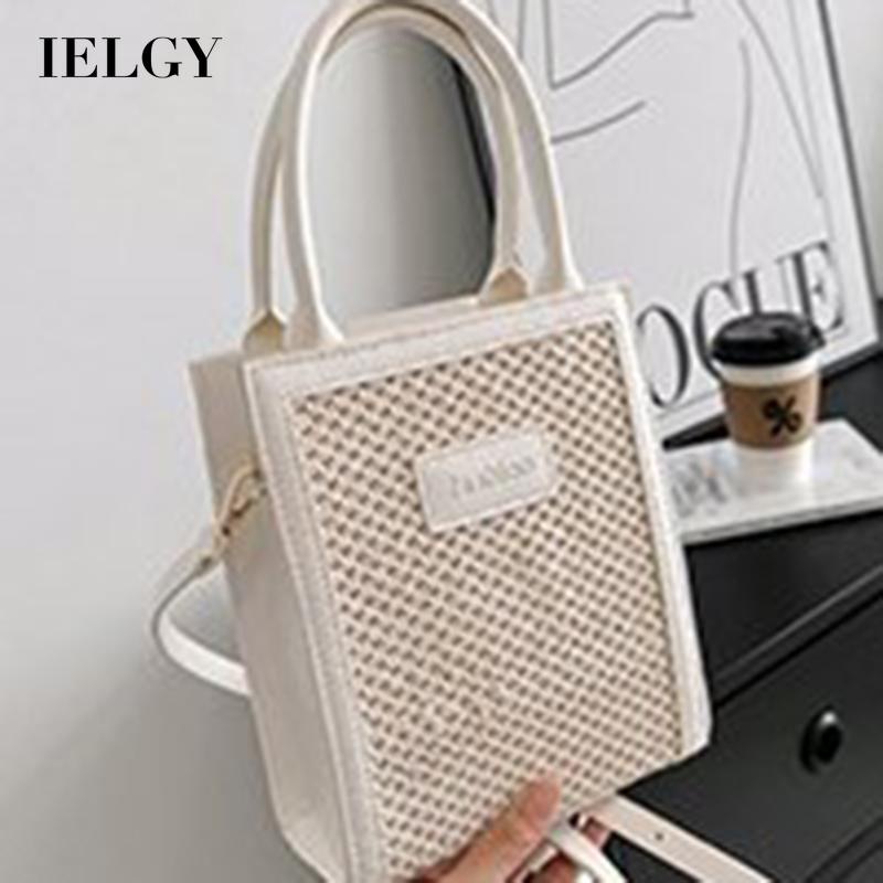 Túi Đeo Vai Dệt Sọc Dọc In Chữ mori Nghệ Thuật Cho Nữ