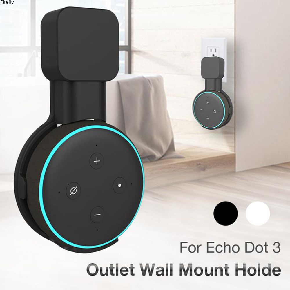 Coza Giá Đỡ Gắn Tường Thứ 3 Cho Echo Dot Giá Treo Gắn Tường Ổ Cắm Giá Đỡ Cho Amazon Echo Dot Tích Hợp Lưu Trữ Cáp
