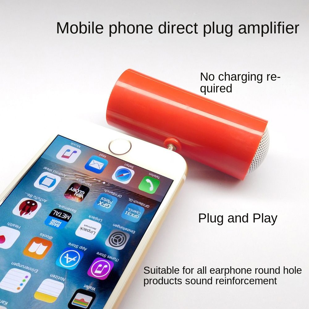 Mobile Bộ Khuếch Đại Âm Thanh Loa Điện Thoại 6In Mini Không Sạc Chất Lượng Cao