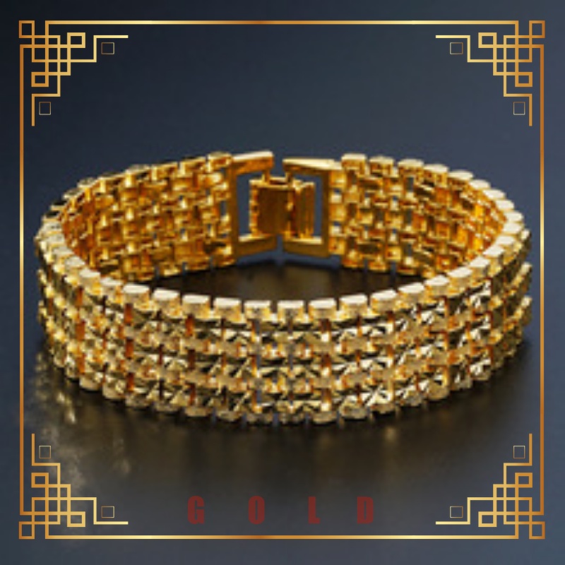 Dây ChuyềN ĐồNg Hồ Mạ VàNg 24K 18mm Cho Nam