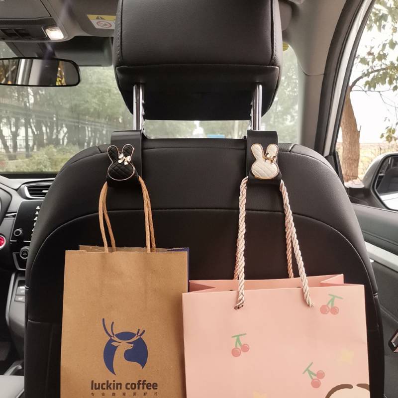 Car Car Interior Ornaments Cute Car Seat Back Hook Rear Backrest Small Hook Multifunctional Storage 9Cbl