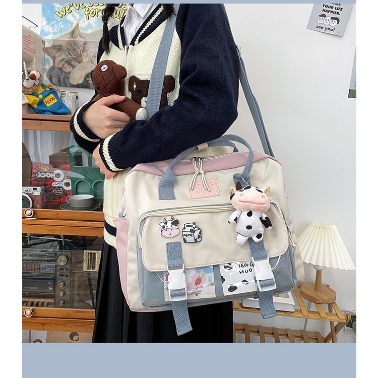 Bololo Túi Đeo Chéo Nylon Phong Cách Harajuku Hàn Quốc Dễ Thương Mới Cho Học Sinh