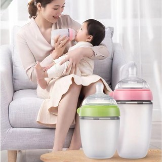 Bình Sữa Bằng Silicone An Toàn Dành Cho Trẻ Sơ Sinh，Silicone Baby Toddler Soft Milk Bottle Feeding，Baby bottle，soft silicone nipple，water bottle,Feeding Bottle Natural Feeding Baby Bottle Nursing Bottle Natural Nursing Baby Bottle