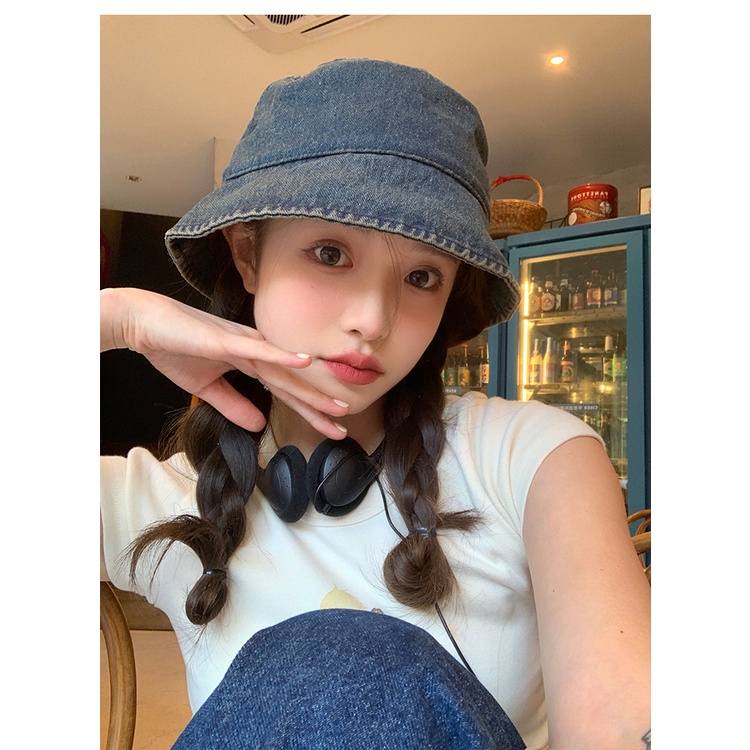 [My Head Is Not Round] Mũ Xô Mỏng Phong Cách Cao Bồi Mùa Xuân Hè Dễ Phối Đồ Cho Nữ