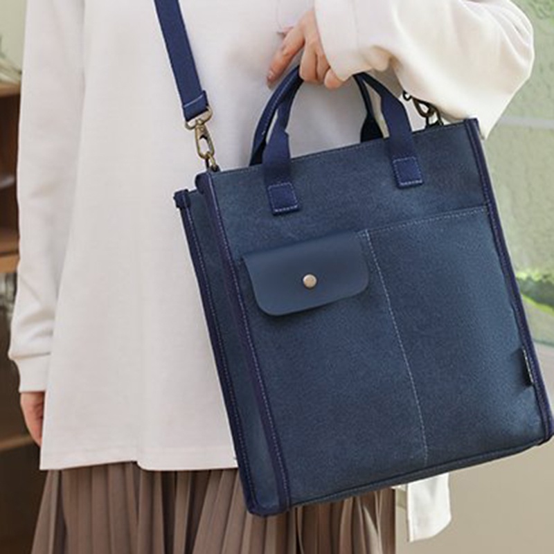 Túi Xách canvas Phong Cách harajuku Đơn Giản Cho Nữ