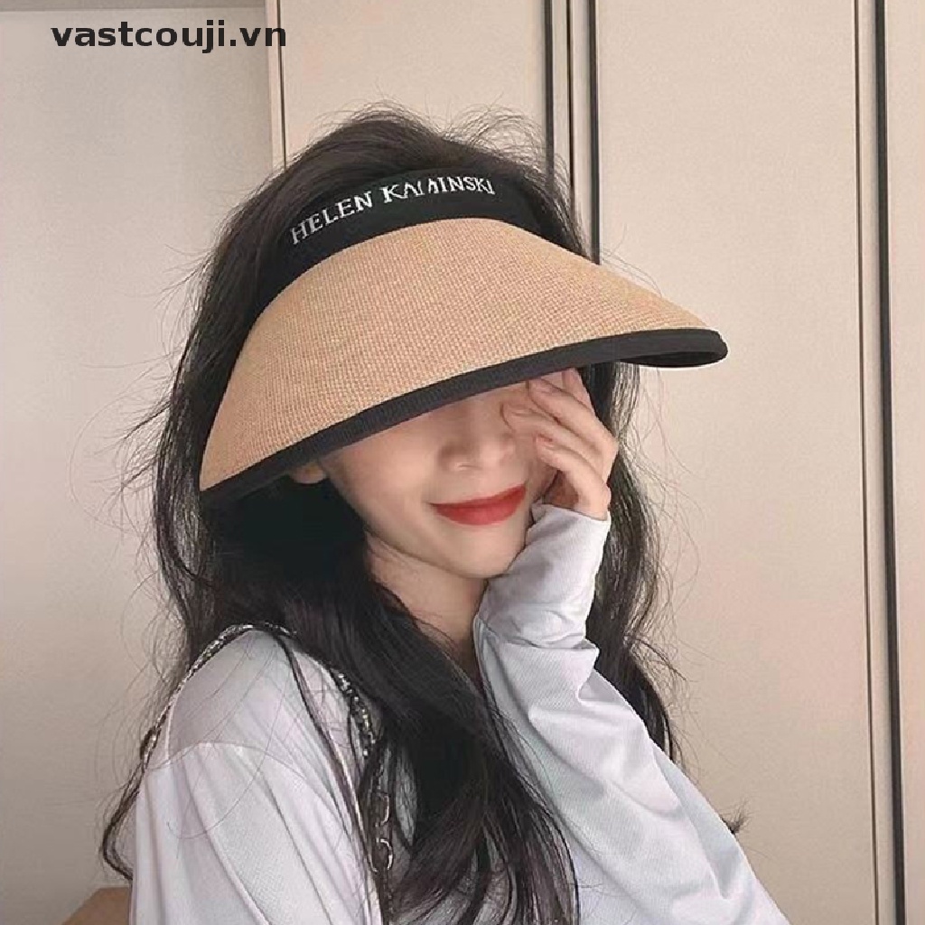 1 Nón Cối Rộng Vành Che Nắng Chống Tia UV Thời Trang Đi Biển Mùa Hè Cho Nữ
