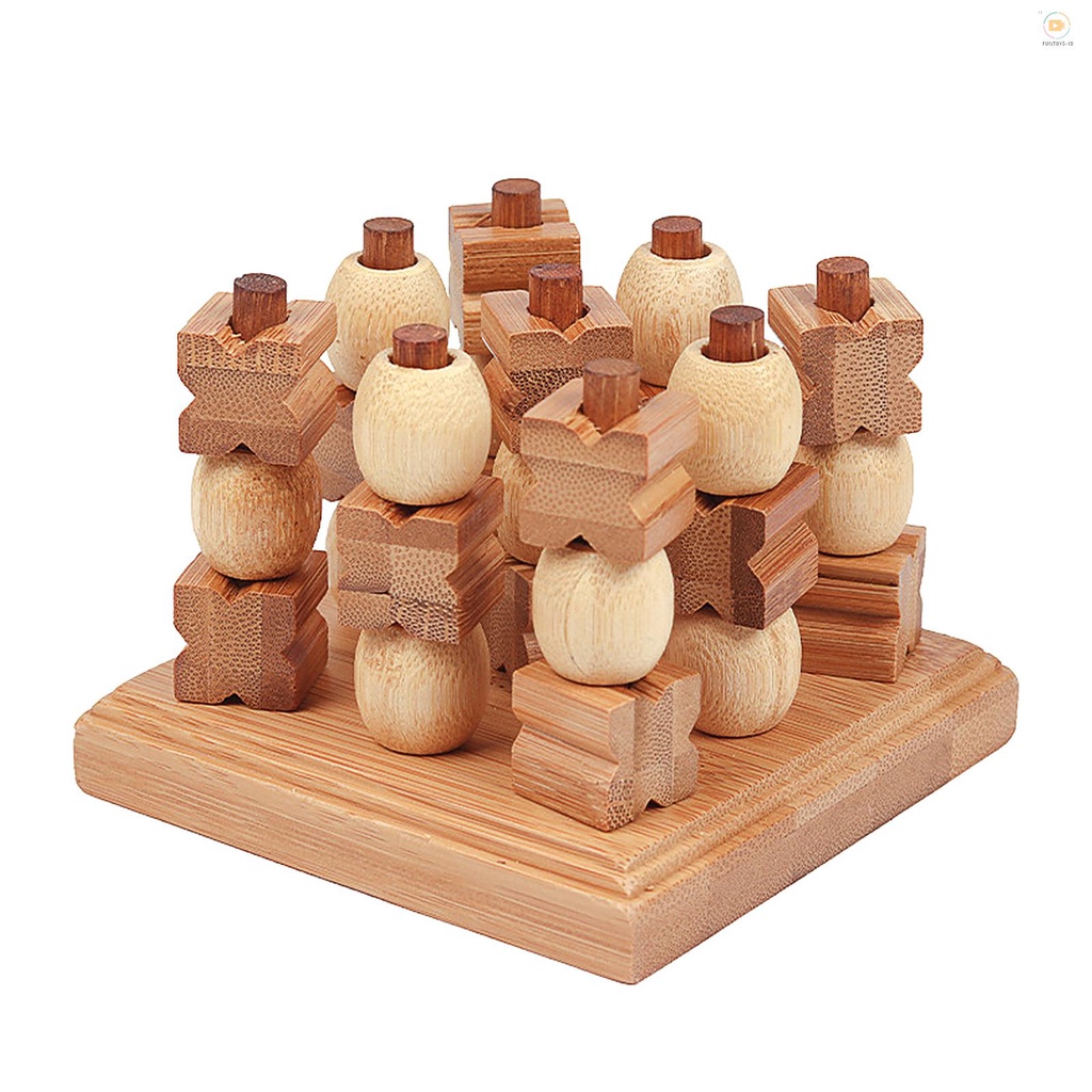 Bộ Bàn Cờ Vua 3D Bằng Gỗ Dành Cho Gia Đình