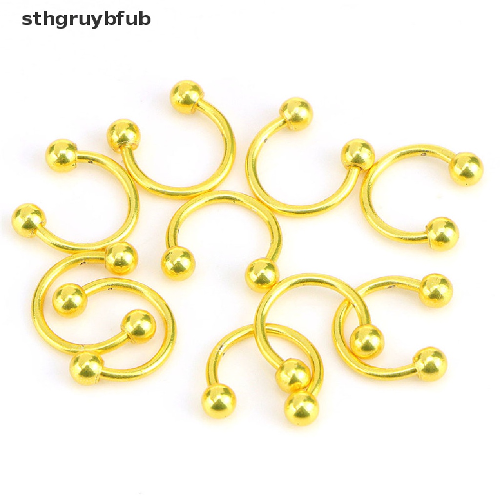 Set 10 Khuyên Mũi Thép Không Gỉ Cá Tính