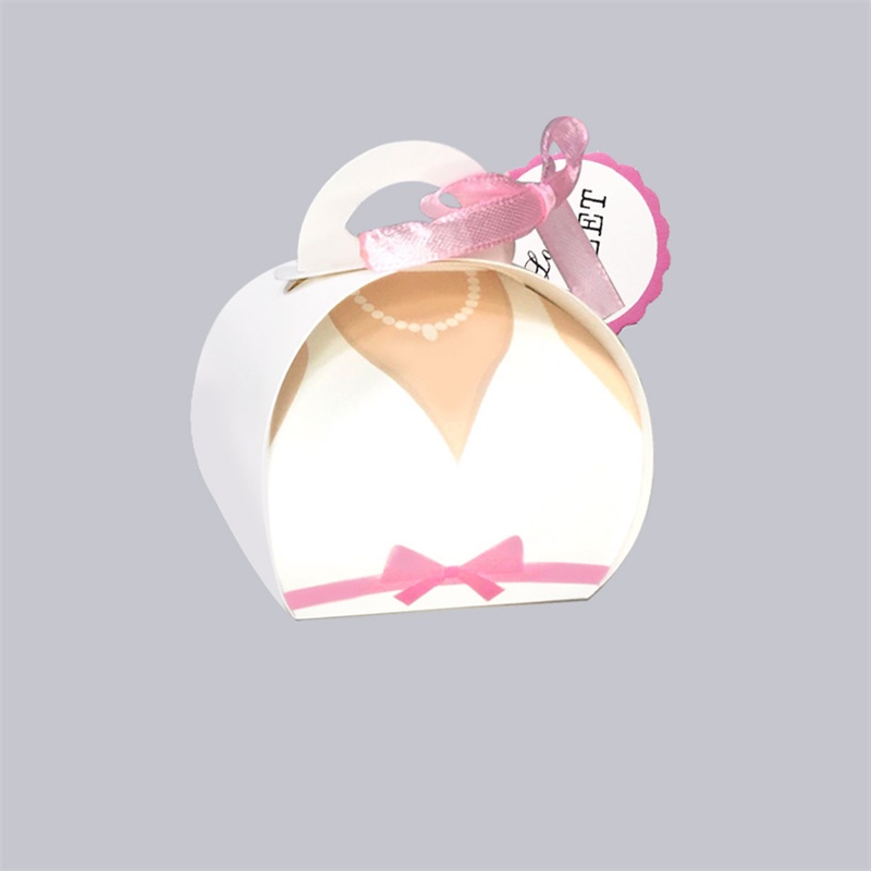 Bộ 50 Hộp Kẹo Cưới Kích Thước 6.5X6.5X 8cm Hình Cô Dâu Chú Rể