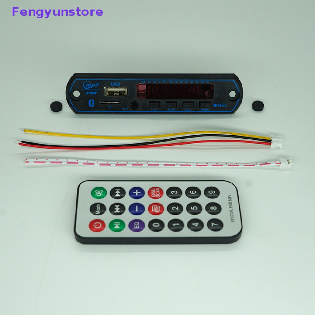 Bảng Mạch Giải Mã Âm Thanh MP3 12V Bluetooth Không Dây USB TF FM Kèm Điều Khiển Từ Xa Cho Xe Hơi