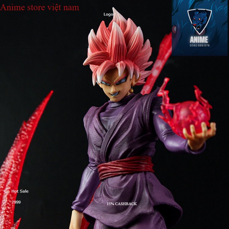 Mô hình SonGoKu Black Rose và lưỡi hái siêu to cực nét - Mô hình DragonBall