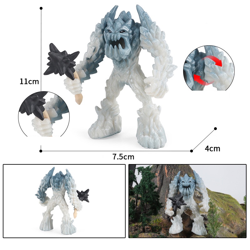 Mô Hình Quái Vật Magma Golem Trong Game Warcraft Trang Trí Bàn Làm Việc