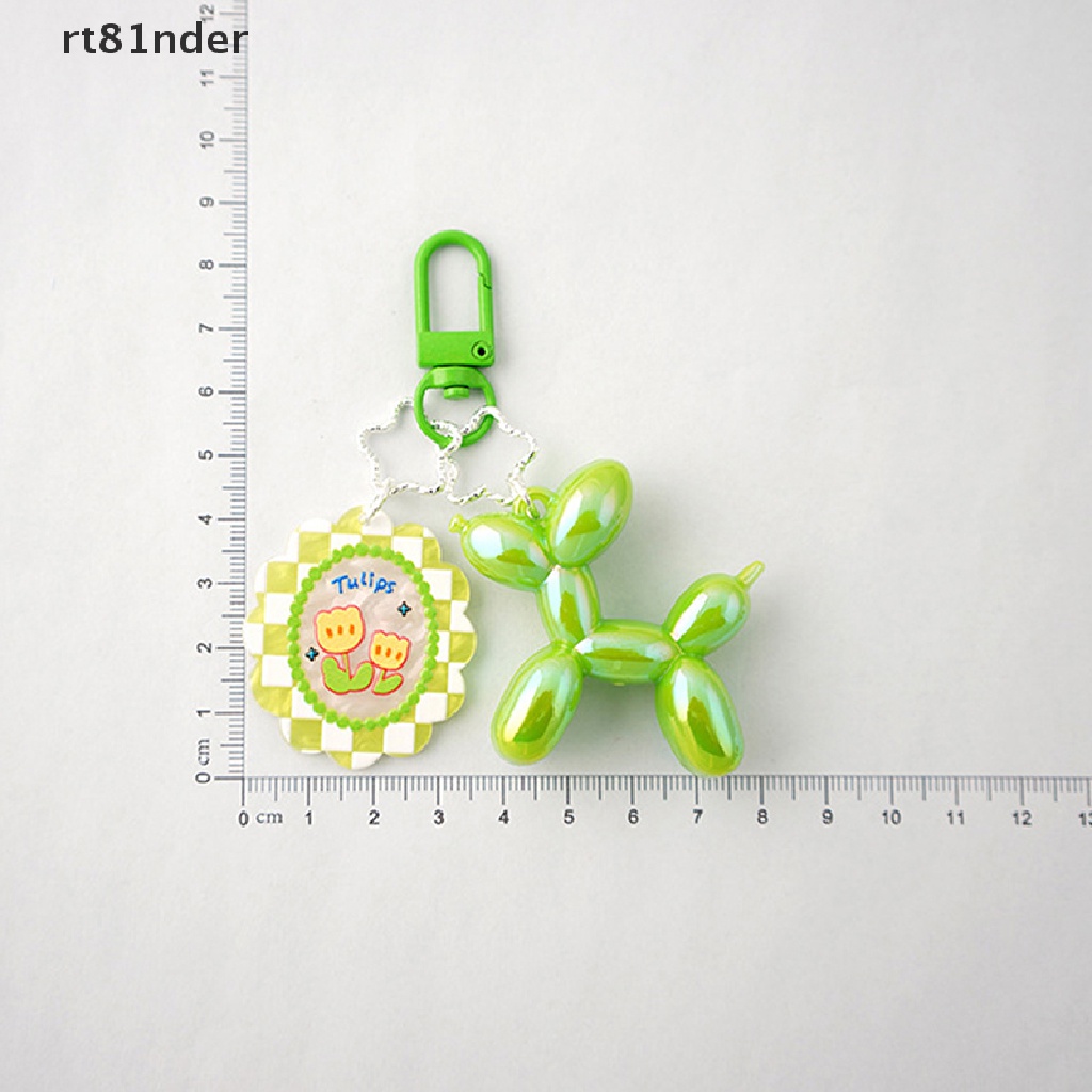 Rt Móc Khóa Resin Hình Cún Và Bóng Bay Bằng Nhựa Đáng Yêu Thời Trang Chống Thất Lạc