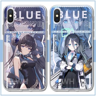 Two-Dimensional Game Blue Archive Chouby Yayoi Hakko Miyu real transparent case sand wolf Hina Fisaki phone case compatible with iPhone 14 Apple 13