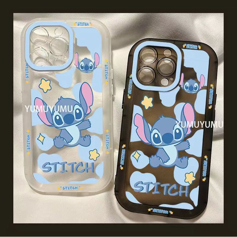 ✅Ốp Điện Thoại Dẻo Trong Suốt Họa Tiết Hoạt Hình Stitch Dễ Thương Cho iPhone 14 / 13pro 12promax iPhone7plus xrins JQ7O