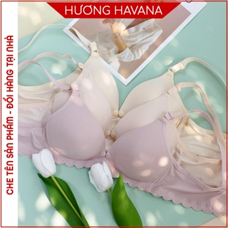 Áo lót bầu không gọng có cúc mở cho con bú sau sinh gân tăm cực đẹp Havana FLA604