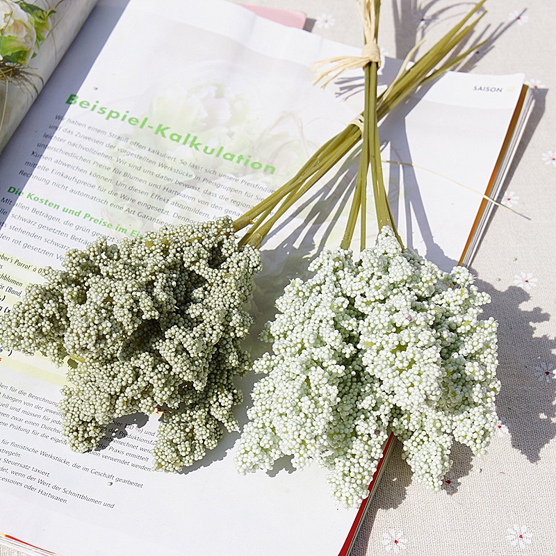 Bộ 6 Bông Hoa Vani Nhân Tạo Dùng Trang Trí Tiệc Cưới / Giáng Sinh