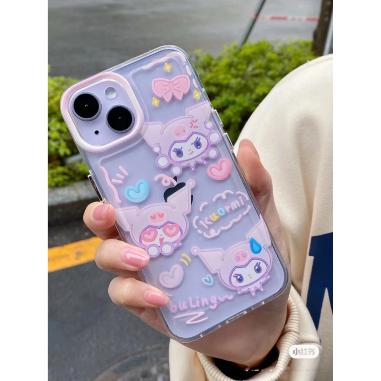 ✅Ốp Điện Thoại Họa Tiết Hoạt Hình Kuromi Melody Dễ Thương Cho iPhone14promax 12 11 78 13 xrins 4RVX