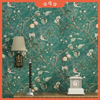 Giấy dán tường nhành cây trái.aqa