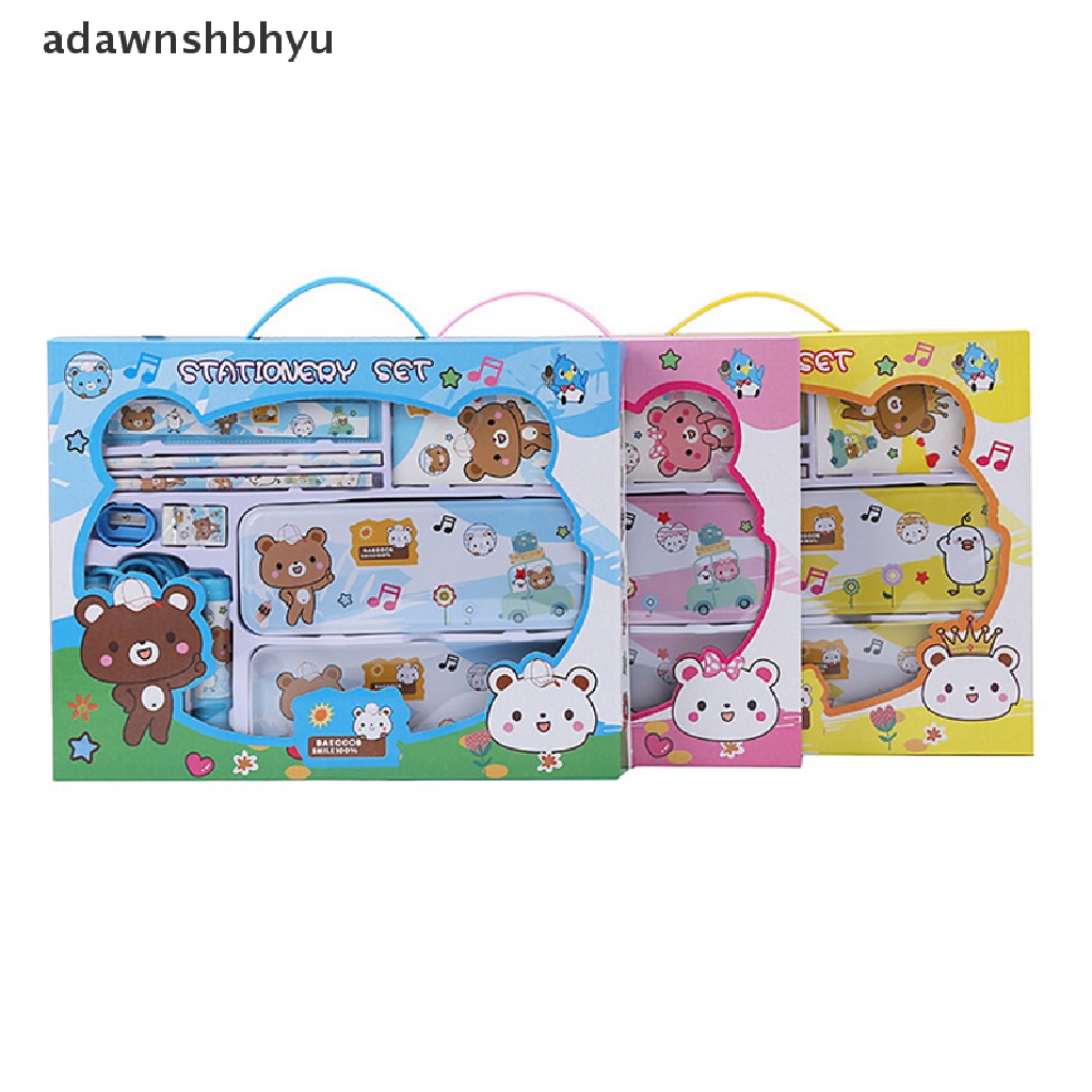 Set 8 Dụng Cụ Học Tập Dễ Thương Cho Bé