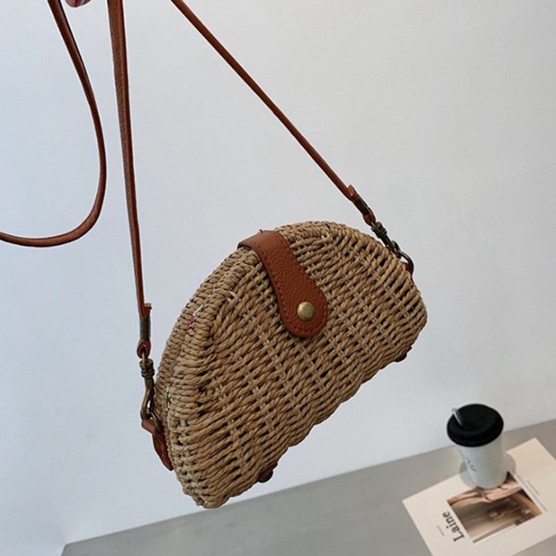 Túi cói Bằng Rơm Phong Cách retro Thời Trang Dành Cho Nữ