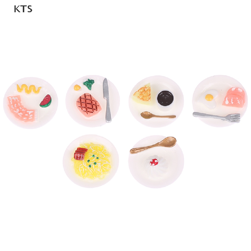 Set 5 Đĩa Kim Loại Đựng Thức Ăn 1: 12 Trang Trí Nhà Búp Bê