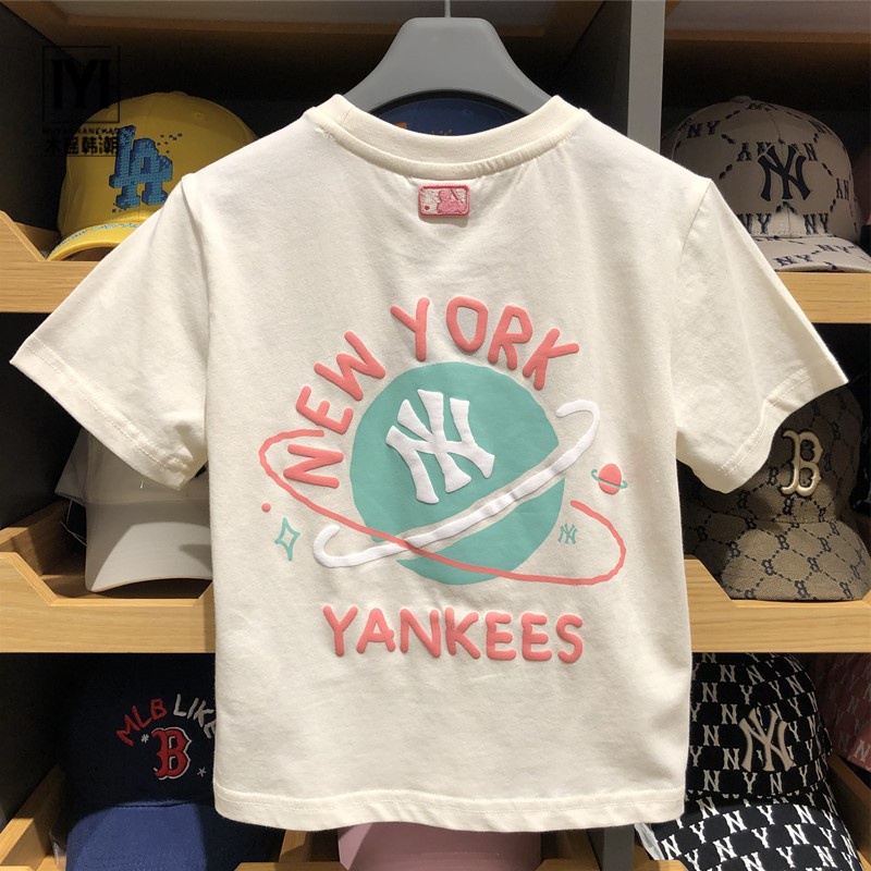 Mlb Áo Thun Tay Ngắn In Hình Hành Tinh NY 23 Thời Trang Mùa Hè Cho Gia Đình