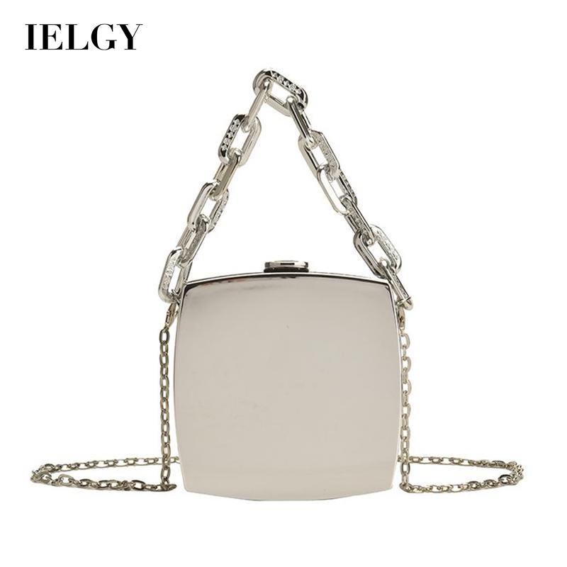 Túi Hộp Đeo Vai Dây Xích Vàng Thời Trang IELGY Cho Nữ