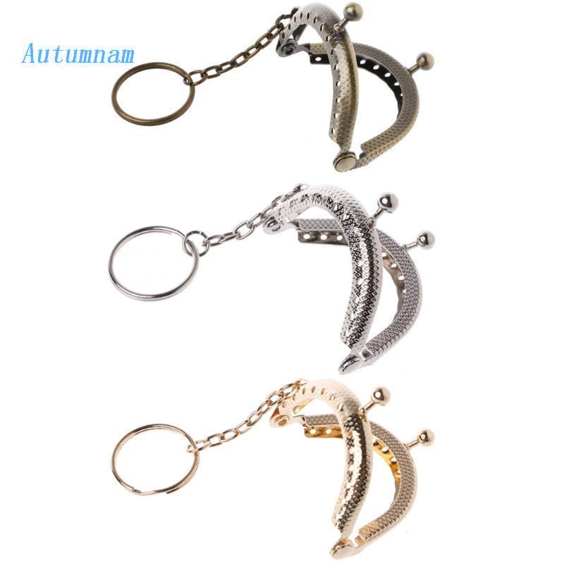 1 Khung Khóa Vòng Cung Tiền Xu Kèm Móc Khóa DIY 5cm