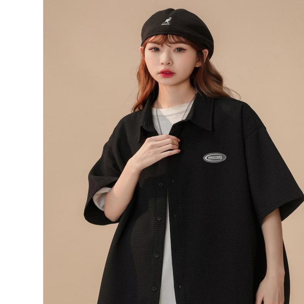 Áo Thun polo Tay Ngắn Vải Lụa Lạnh Thời Trang Công Sở Cho Nam Và Nữ